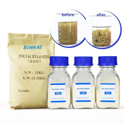 Beli Bahan Pembersih Air Polyacrylamide PAM Polyelectrolyte Flocculant Agen Flocculating pembuatan online