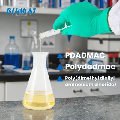 Beli PDADMAC Kationic Polyelectrolyte Polymeric Quaternary Ammonium Salt Untuk Menetapkan Warna Tekstil Dan Decolorisasi Efluen Pewarna. pembuatan online