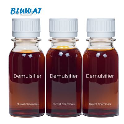 Beli Kemurnian Tinggi (100%) Demulsifier Emulsion Breaker untuk Efluen Rafineri Minyak dengan 99% kandungan efektif dan rentang pH yang luas (2-4) pembuatan online