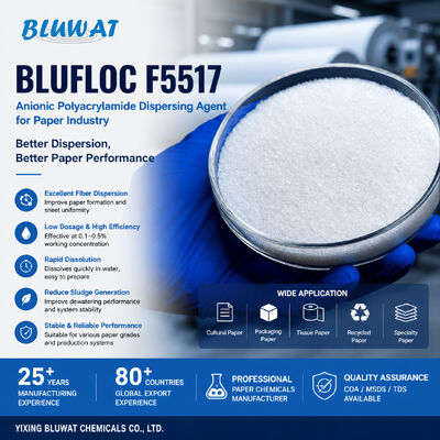 Beli BLUFLOC F5517 Agen Pendispersi Poliakrilamida Anionik untuk Industri Kertas pembuatan online