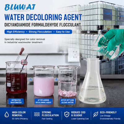 Beli Decolorant air limbah Dicyandiamide Formaldehyde Ammonium garam resin untuk Direct Dye Disperse Dye Pigment Dye Color Remove Color Stripping pembuatan online