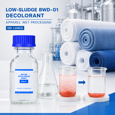 membeli Low-sludge BWD-01 Water Decoloring Agent for Apparel Wet Processing Wastewater di Sri Lanka pembuatan online