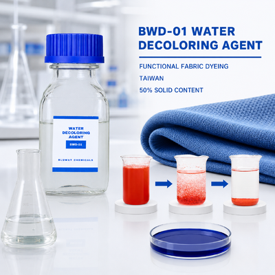 membeli BWD-01 Agen Penghilang Warna Air untuk Air Limbah Pencelupan Kain Fungsional di Taiwan pembuatan online