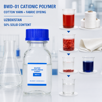 membeli BWD-01 Polimer Kationik untuk Air Limbah Pencelupan Benang dan Kain Katun di Uzbekistan pembuatan online