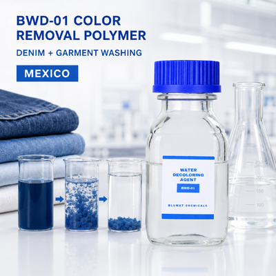 membeli Agen Pewarna Air Polimer Kationik BWD-01 dengan Kandungan Padat Min 50% untuk Air Limbah Pencucian Denim pembuatan online