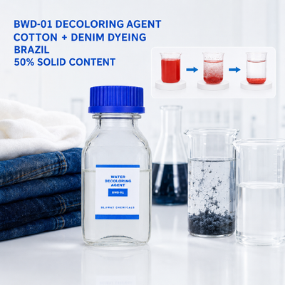 membeli BWD-01 Agen Penghilang Warna untuk Air Limbah Pencelupan Katun dan Denim di Brazil pembuatan online