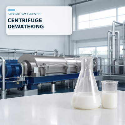 membeli Emulsi PAM Polyacrylamide Kationik untuk Pengeringan Limbah Aktif dengan Centrifuge pembuatan online