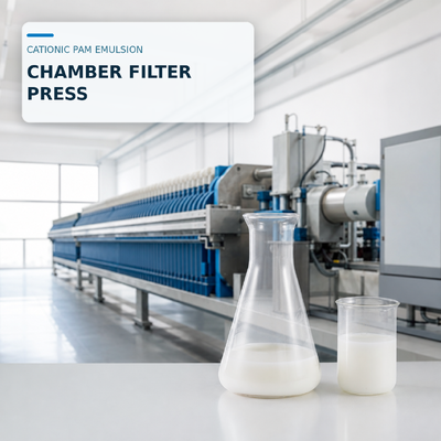 membeli Emulsi Polyacrylamide Kationik Berat Molekuler Tinggi untuk Dewatering Chamber Filter Press dan Pembentukan Floc Permeable pembuatan online