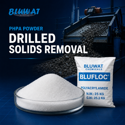membeli PHPA Powder Flocculant with 89% Min. Solid Content Anionic Copolymer untuk aplikasi kelas industri dan pengeboran ladang minyak pembuatan online