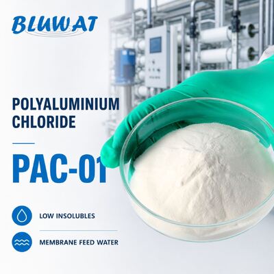 membeli 0,1% Maks. Kelarutan Bubuk Putih Kemasan 25kg PAC-01 Polialuminium Klorida untuk Air Umpan Membran pembuatan online