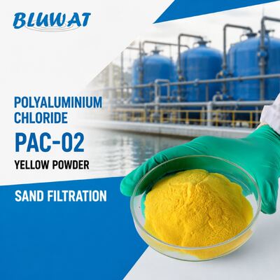 membeli 30% Min. Al2O3 Yellow Powder PAC-02 Polyaluminium Chloride untuk Filtrasi Pasir pembuatan online