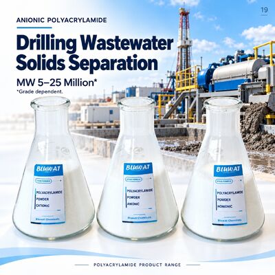 membeli Anionic Polyacrylamide APAM 5-25 Million MW 89% Min Solid for Drilling Wastewater Solids Separation CAS 9003-05-8 ISO 9001 Manufacturer 25kg PE Bag pembuatan online