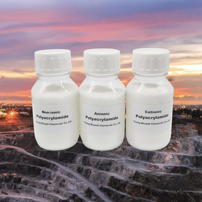 Polyacrylamide Flocculent Powder Pam Mineral Processing Tailings Manajemen Heap Leaching