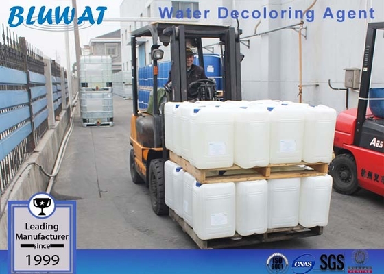 Penghilangan Tinta Bahan Kimia Pemutih Cairan Resin Dicyandiamide Formaldehyde Untuk Warna Wastewater Decolorant